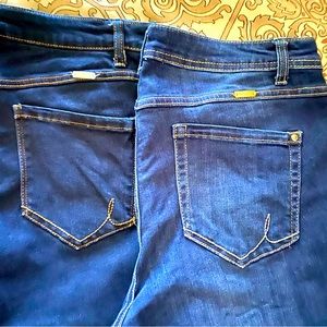 SOLD 2 pair Size 12 INC STRETCH CURVY jeans